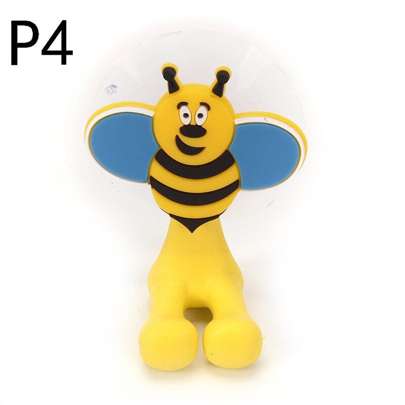 24 colors Wall Suction Holder Tool Animal Cute Cartoon Suction Cup Toothbrush Holder Bathroom Accessories Set: P4
