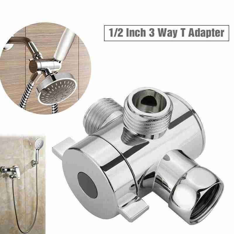 Multifunktionel bruser vandhane vanddeler 1/2 tommer vej tre til toilet bidet hoved ventil bruser abs t-adapter omleder