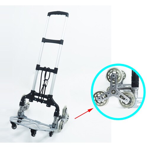 Klapp Tragbare Trage Wagen Warenkorb Gezogen Waren Wagen Einkaufen Anhänger Stange Auto sterben souverän Aluminium Kleine Warenkorb: 01