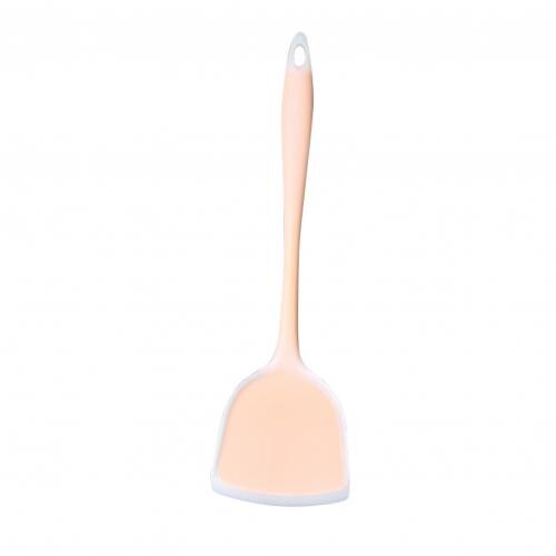 Slotted Turner Heat Resistant Seamless One-Piece Food Grade Silicone Cooking Utensils Spatula for Kitchen: Orange