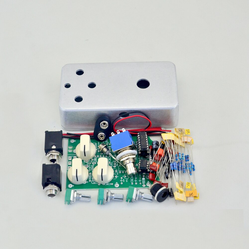 DIY Overdrive/retardo/pelusa/Boost/distorsión/Tremolo/Compresson Pedal de efectos de guitarra kit de Bypass verdadero Kits: LT-DL-G02