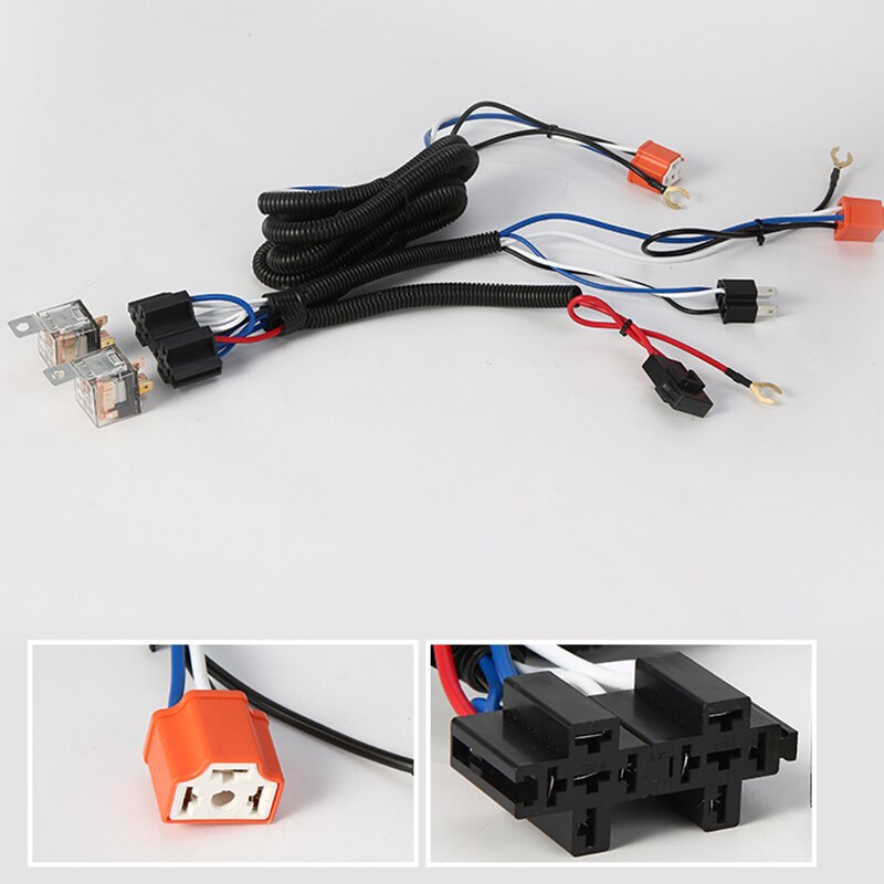 24V Car Headlight Modification Line Light Enhancement Line Car Headlight Brightener Far and Near Light Increasing Beam