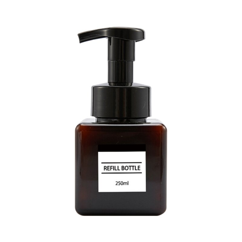 1Pcs Draagbare Schuim Fles Lege Clear Pomp Fles Lotion Shampoo Zeepdispenser Douchegel Hervulbare Flessen 250Ml 450ml: AK