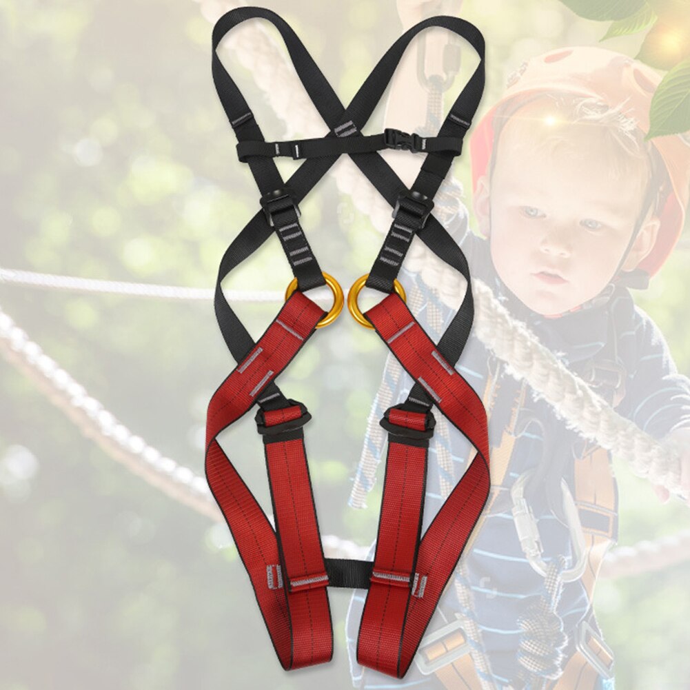 XINDA-Cinturón de seguridad para niños, arnés de escalada en roca de cuerpo completo, protección de seguridad, Kits de equipo al aire libre arnes escalada arnes de seguridad en el trabajo