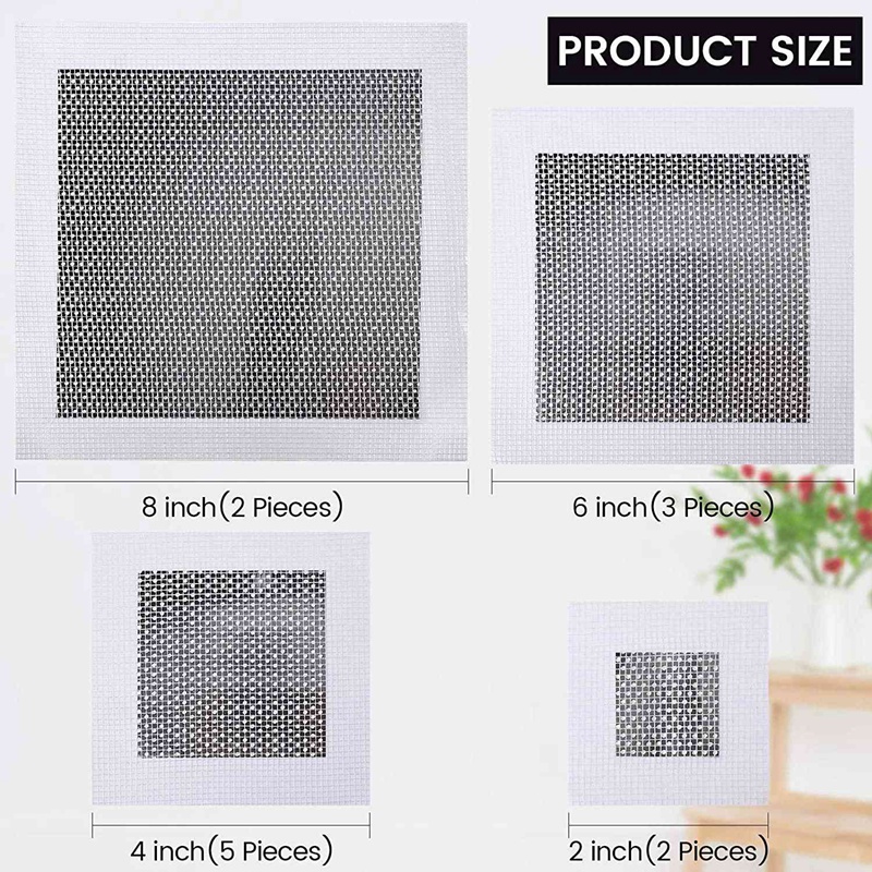 12 Stuks Aluminium Muur Reparatie Patch Zelfklevende Muur Reparatie Patch 2/4/ 6/8 Inch Gipsplaten Reparatie gereedschap Screen Patch