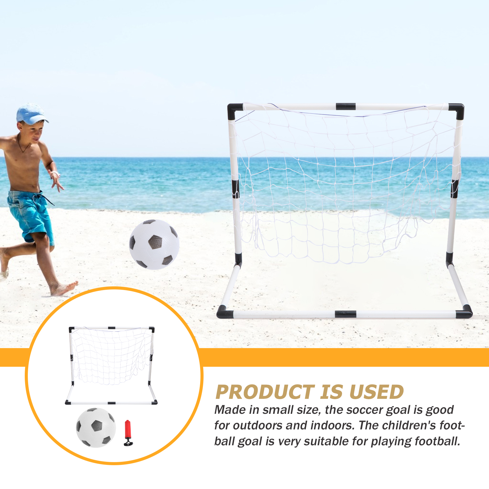 1 set 95cm soccer goals football training net backyard training goals for kids