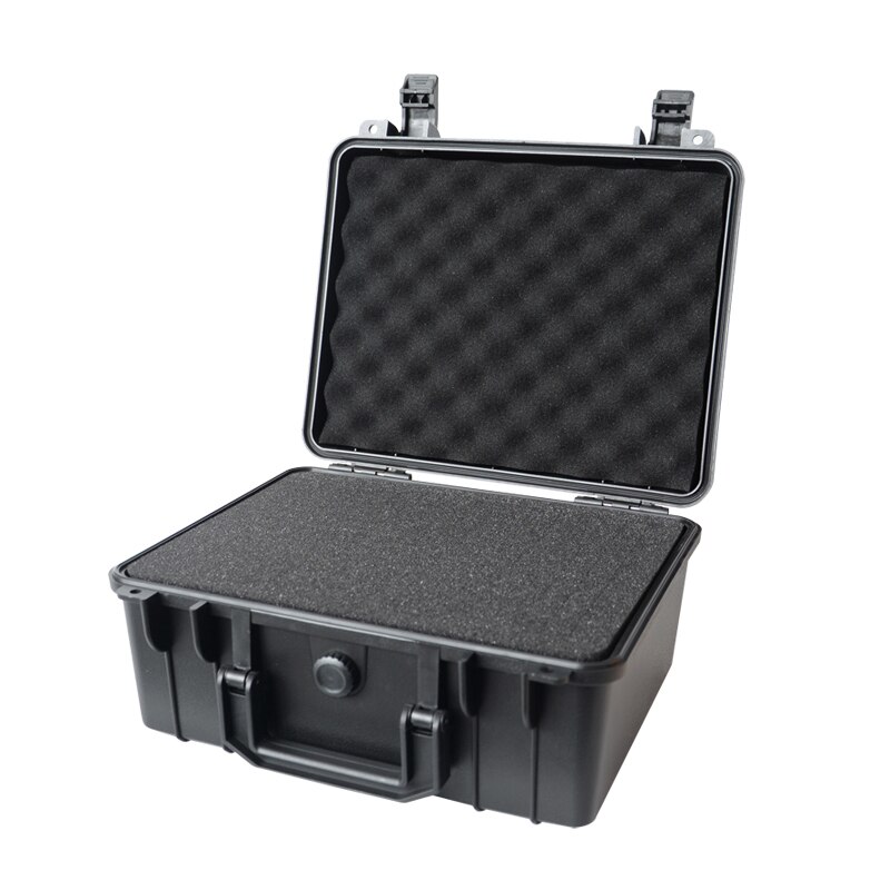 280x240x130mm Safety Instrument Tool Box ABS Plastic storage Toolbox Sealed Tool case box With Foam Inside 4 color