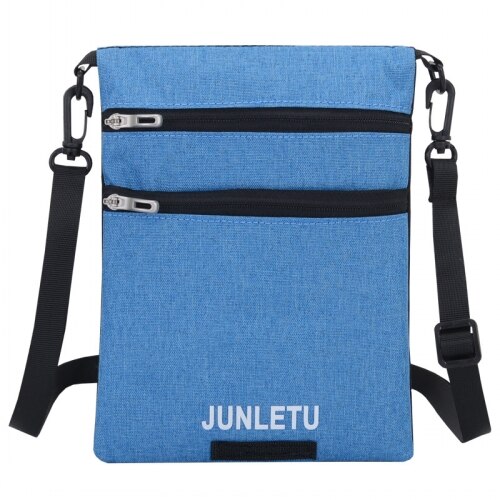 Neue stil Ausgezeichnete Reisepass paket doppelseitige Zertifikat tasche Schulter taschen Reise Hängenden hals tasche: sky blue