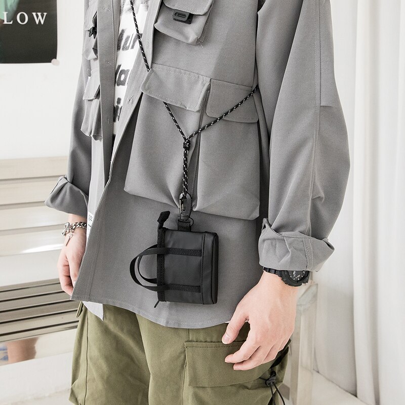 Mini Key Bag Waterdichte Pu Nul Portemonnee Headset Pakket Mini Handtas Hanger Tas Mode Unisex Kleine Messenger Bag