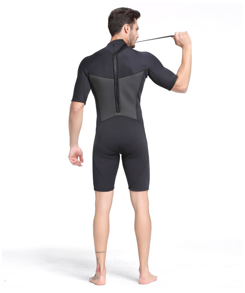 2MM kombinezon neoprenowy dla mężczyzn nurkowanie Surfing Snorkeling łowiectwo podwodne kombinezon: Black / L