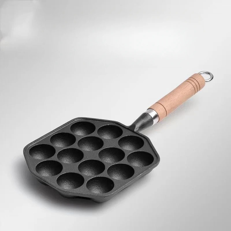 Cottura Takoyaki padella 14 fori regalo pancake spazzola in silicone con forchette cucina di casa fornello a gas professionale in ghisa a induzione