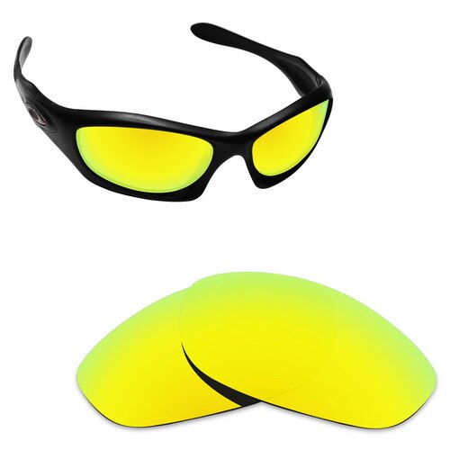 ToughAsNails Gepolariseerde Vervanging Lenzen voor Oakley Monster Dog Frame-Rassen: Gold Mirrored