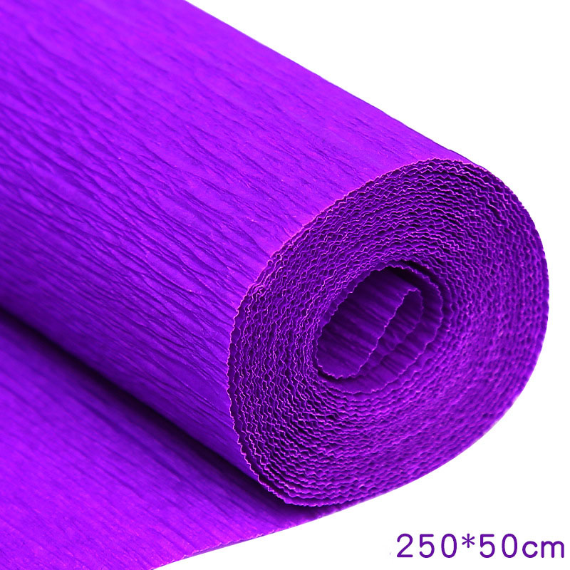 250*25cm Colored Crepe Paper Roll Origami Crinkled... – Grandado
