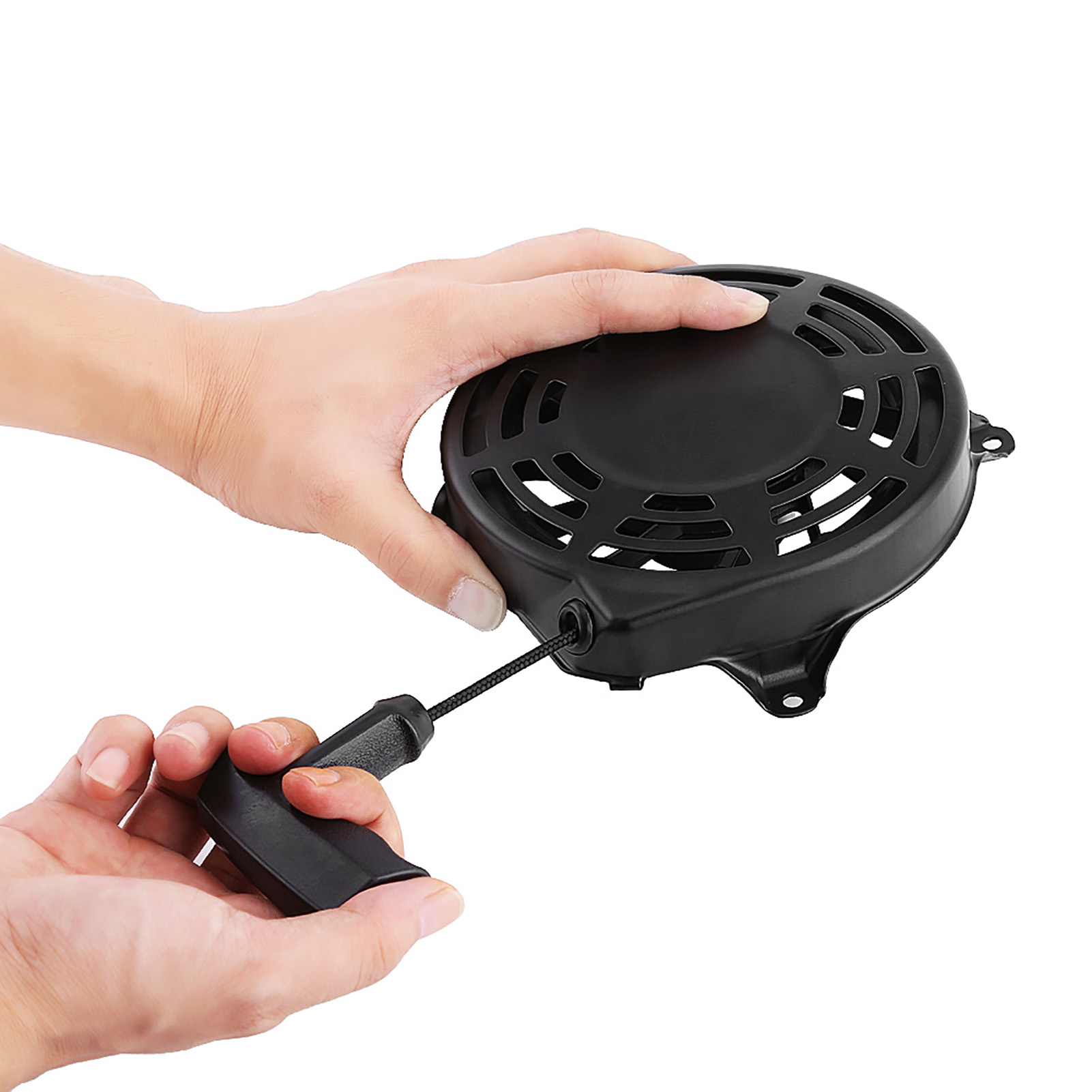Gruppo avviamento a strappo avviamento a strappo per Briggs e Stratton 497680 ,140x115x22mm, Montaggio: per 099772 , 099777 , 110600 , 111600 , 120600