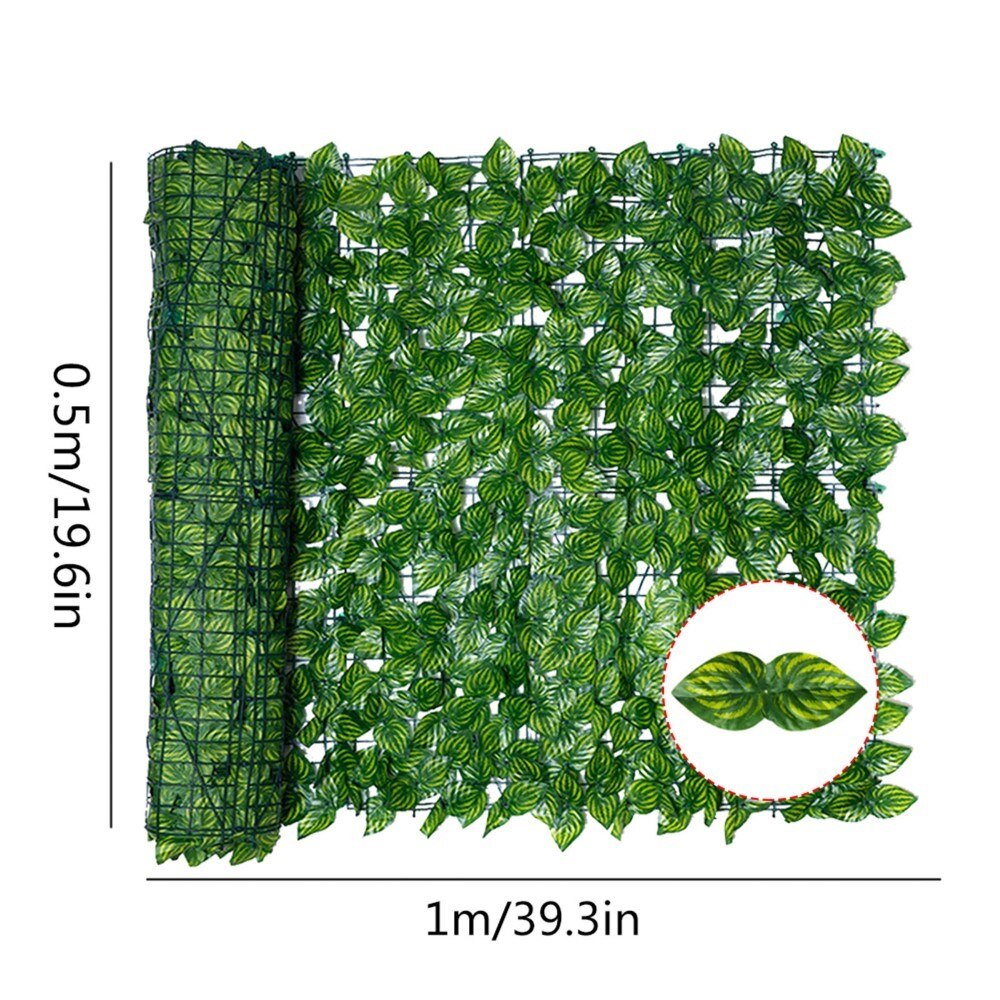0.5x3m Artificial Ivy Privacy Fence Screen Artificial Hedges Fence And Faux Ivy Vine Leaf Decoration For Outdoor Decor Garden: D