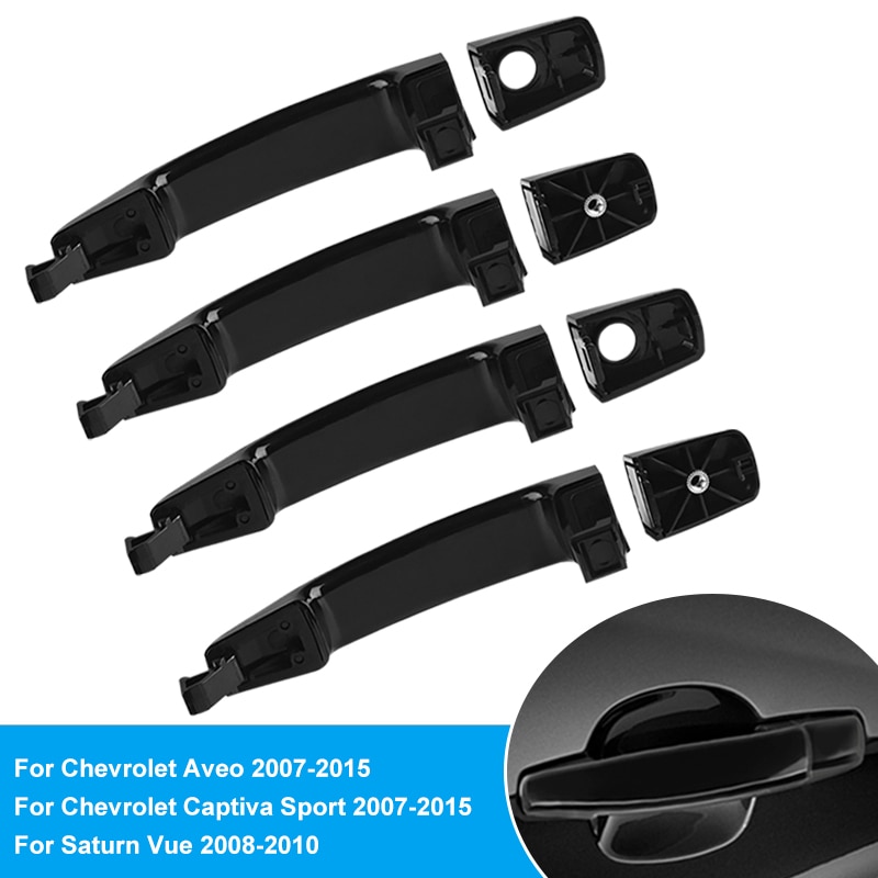 4 Stuks Links En Rechts Buiten Deurklink Buitenkant Deurklink Voor Chevrolet Aveo Captiva Voor Saturn Vue Auto Buiten handvat Kom