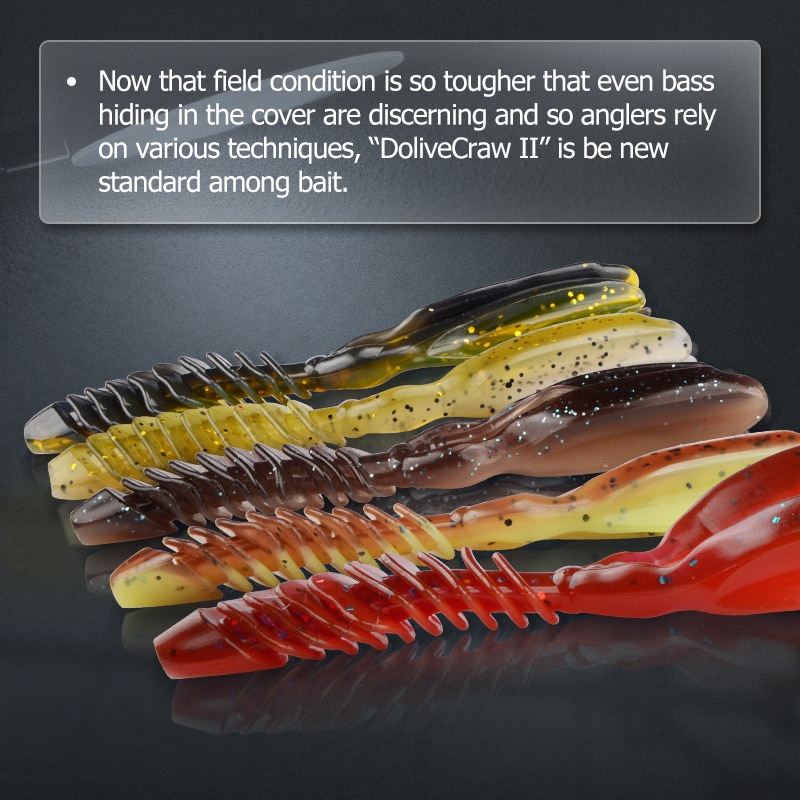 Meredith Dolivecraw Ii Soft Lokt 74Mm 95Mm Jigging Lokt Siliconen Worm Zachte Vissen Aas Garnalen Bass Karper Kunstmatige visgerei
