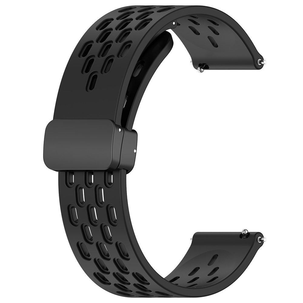 22mm silikone smartwatch-rem til xiaomi mi watch 2 pro /s4/s3/s2/s1 active pro color 2 sportremme udskiftningsarmbånd korrea: Kul sort