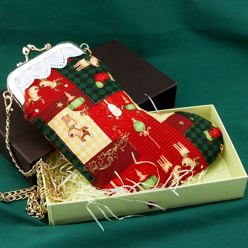 Calcetines de Navidad de fieltro DIY, paquete de Material hecho a mano, botas de Navidad, monedero