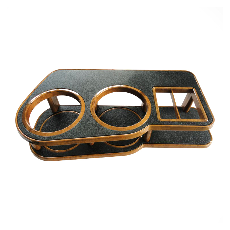 Krempe Kunststoff Auto Instrument Schreibtisch Tisch Doppel Tasse Trinken Halfter Universal- Schwarz &Ampere; Holzmaserung Neue