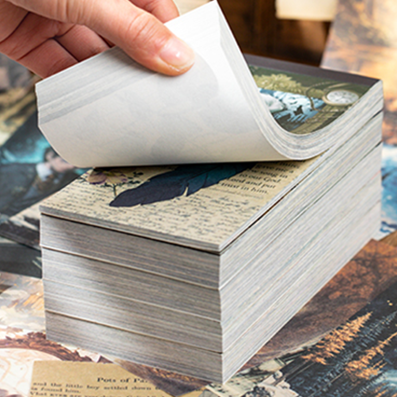 Mr Paper, 100sheets/bag collage art lightweight paper stock paper DIY vintage stock paper notebook korean stationery
