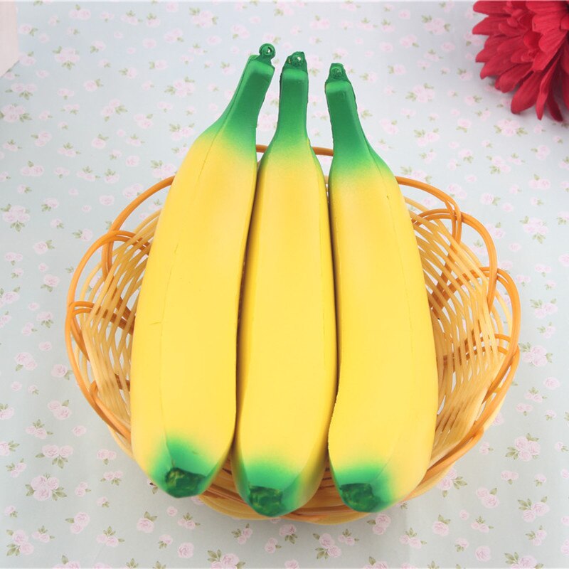 18CM Simulation Banana Langsam Rising Antistress Zappeln Prendent Spielzeug Für Kinder Garten Küche Dekoration