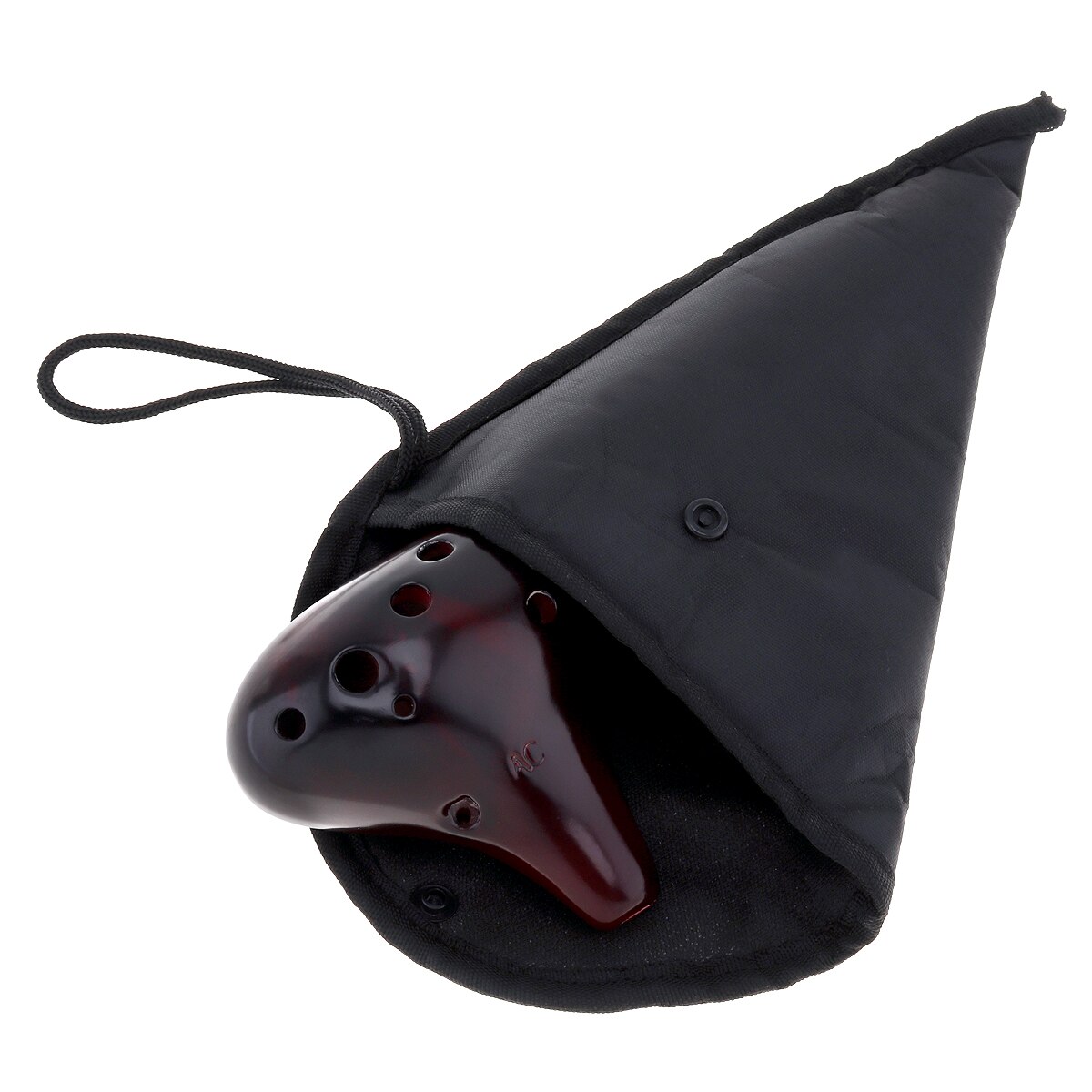 Flauta de Ocarina DE Alto ToneC de 12 agujeros, instrumentos musicales de cerámica ambiental, quemadura ahumada