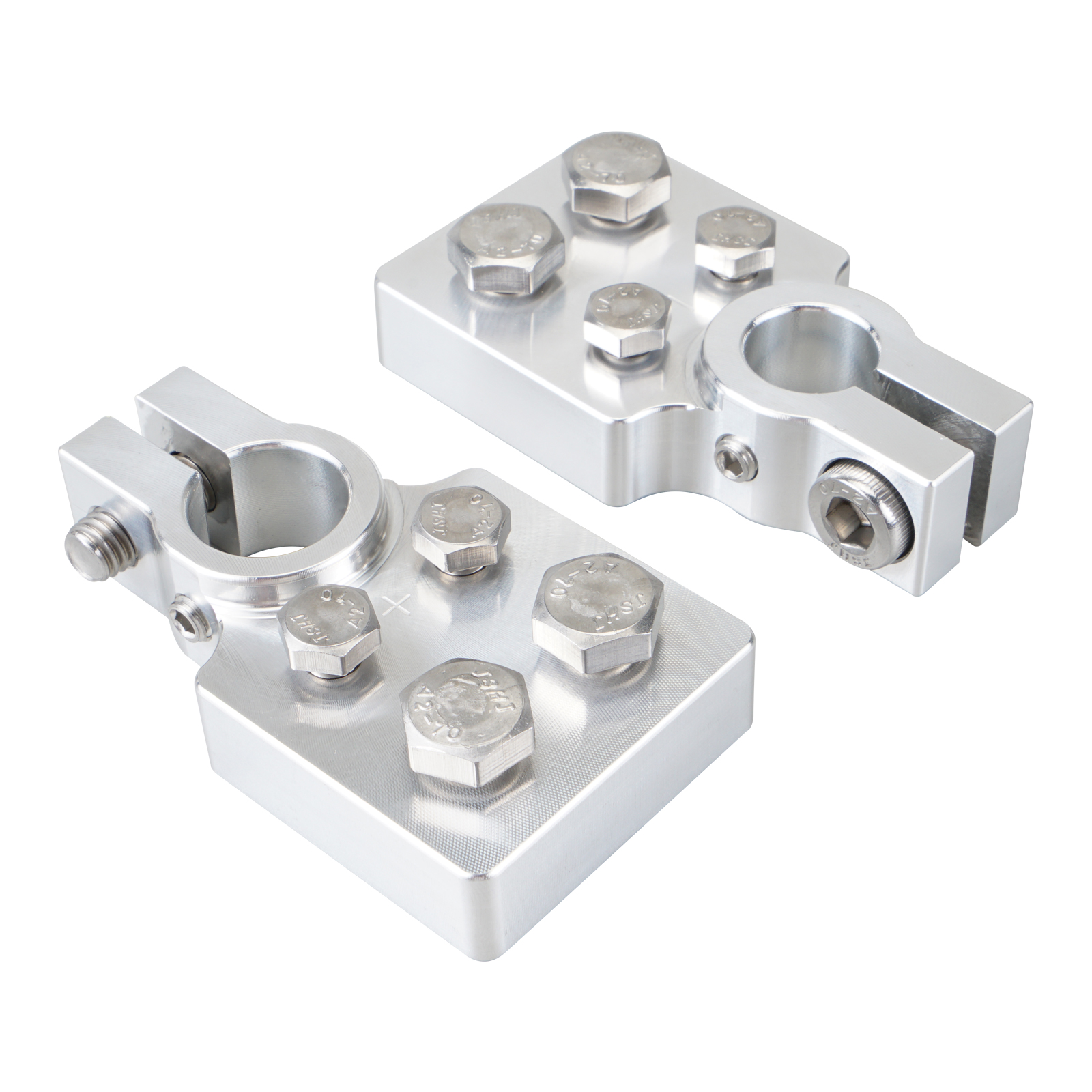 Jeu de bornes de batterie plates 4/6 points pour cosses 4/0 AWG et vers le bas pour piles standard SAE Post Style pour Northstar AGM35 AGM34...