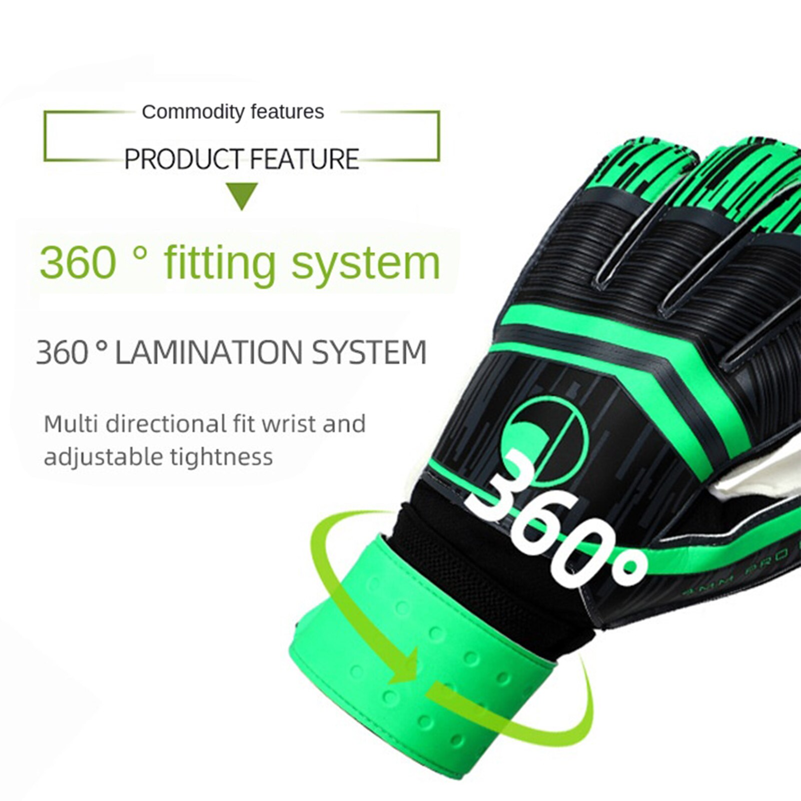 Guantes de portero profesionales para niños y adultos, manoplas de látex gruesas y deslizantes para entrenamiento de fútbol, novedad