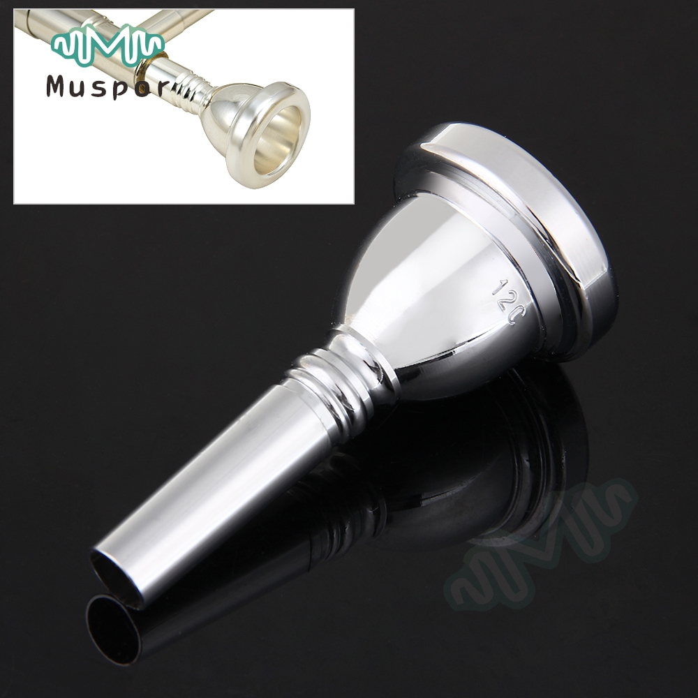 Glory Professonal Verzilverd Kleine Schacht Alttrombone Mondstuk Bb 12C Posaune Tromba