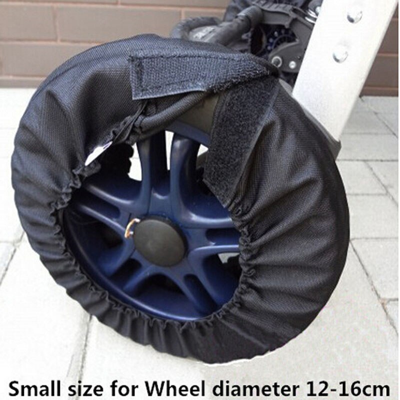 1pc pritical barnevognhjul støvtæt beskyttelsesgulv holder rent 2 størrelser: Størrelse s