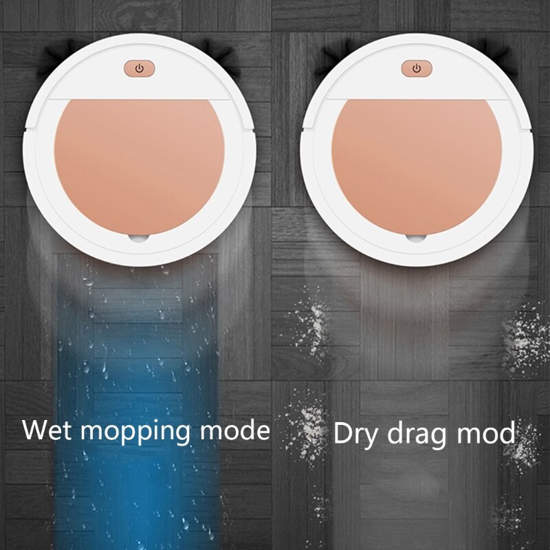 Robot Vacuum Cleaner, Strong Suction Automatic Bot Self Detects Stairs Pet Hair Allergies Friendly Robotic Home Cleaning