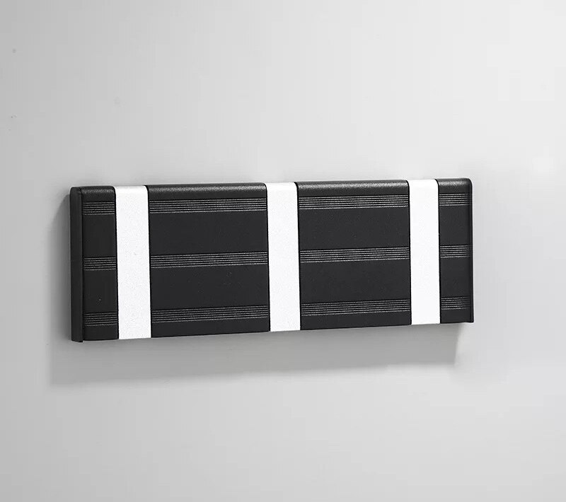 Schwarz kreative unsichtbar haken, raum Aluminium eintrag haken, versteckte haken, klapp haken, 1-5 haken.: silbrig  3 Haken