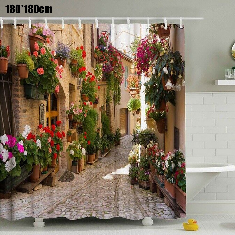 Gordijn Europa Stijl Huis Straat Waterdichte Meeldauw Proof Douche Gordijnen Dikker Bad Cover Bad Gordijnen Badkamer Scherm