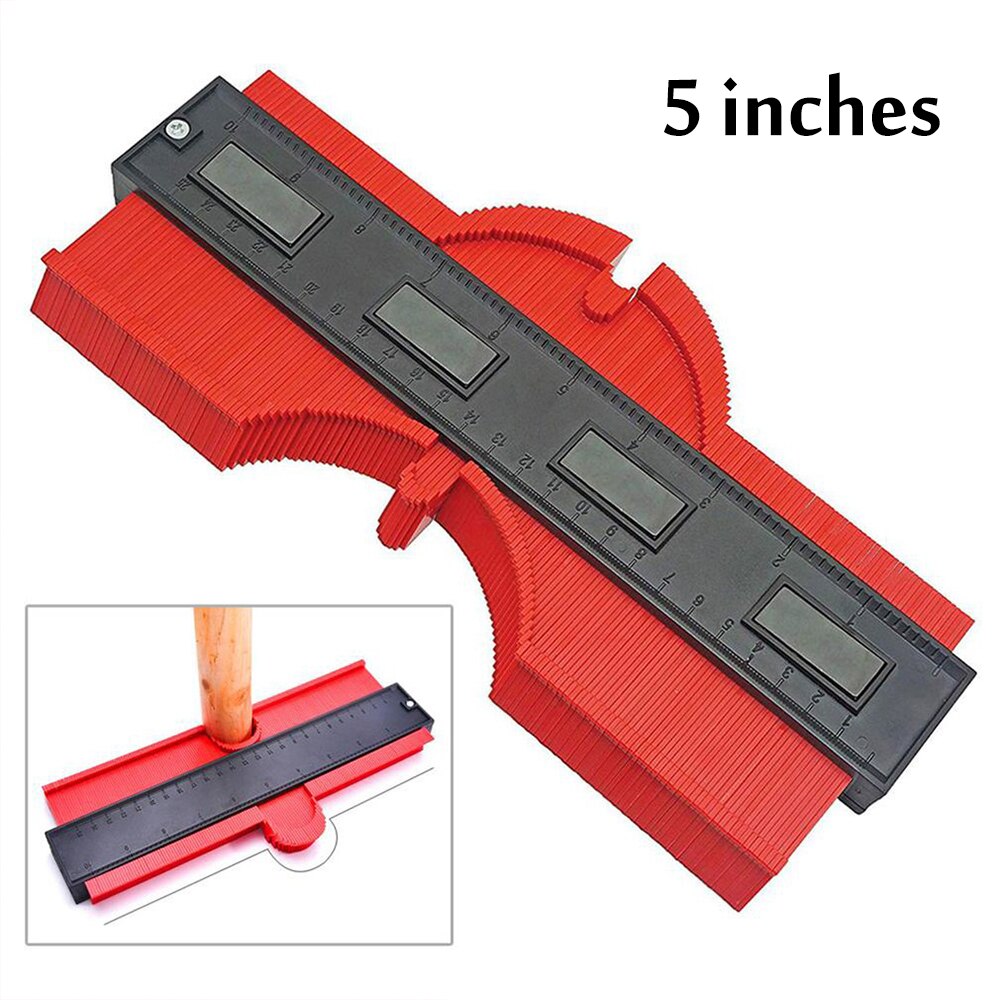 10-Inch Profiling Gauge Contour Gauge Wheel Multi-Angle Irregular Measuring Contour Ruler Tile Edge Forming Measuring Ruler: C