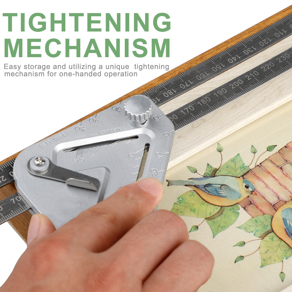 Roof Revolutionizing Carpentry Adjustable Angle Measuring Ruler Stainless Steel Multifunction Woodworking Tools