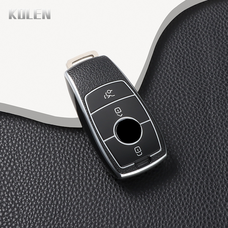 Tpu Chiave A Distanza Dell'automobile Della Copertura Della Cassa Borsette Fob Per Mercedes Benz Classe ASG W177 W205 W213 X167 W222 CLA GLE GLB GLS AMG Maybach: Black