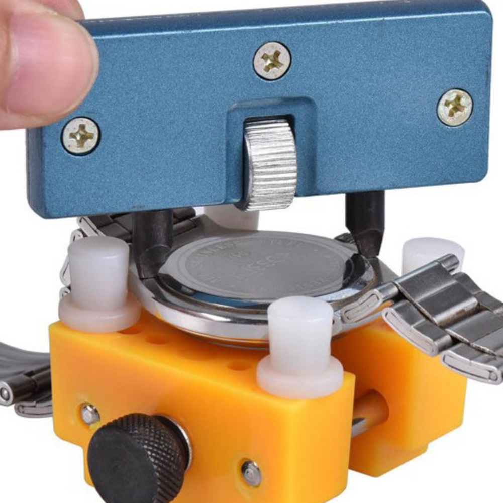 Portable Watch Repair Tool Kit Adjustable Back Case Opener Spanner Cover Remover Screw Watchmaker Open Battery Change Kit