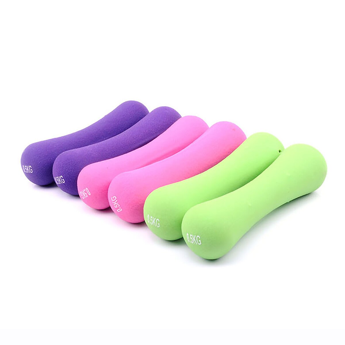 2Pcs Random Color Fitness Dumbbell Solid Aerobic Training Strength Gym Weight Lifting Dumbbell Set Trainer Fitness Equipment