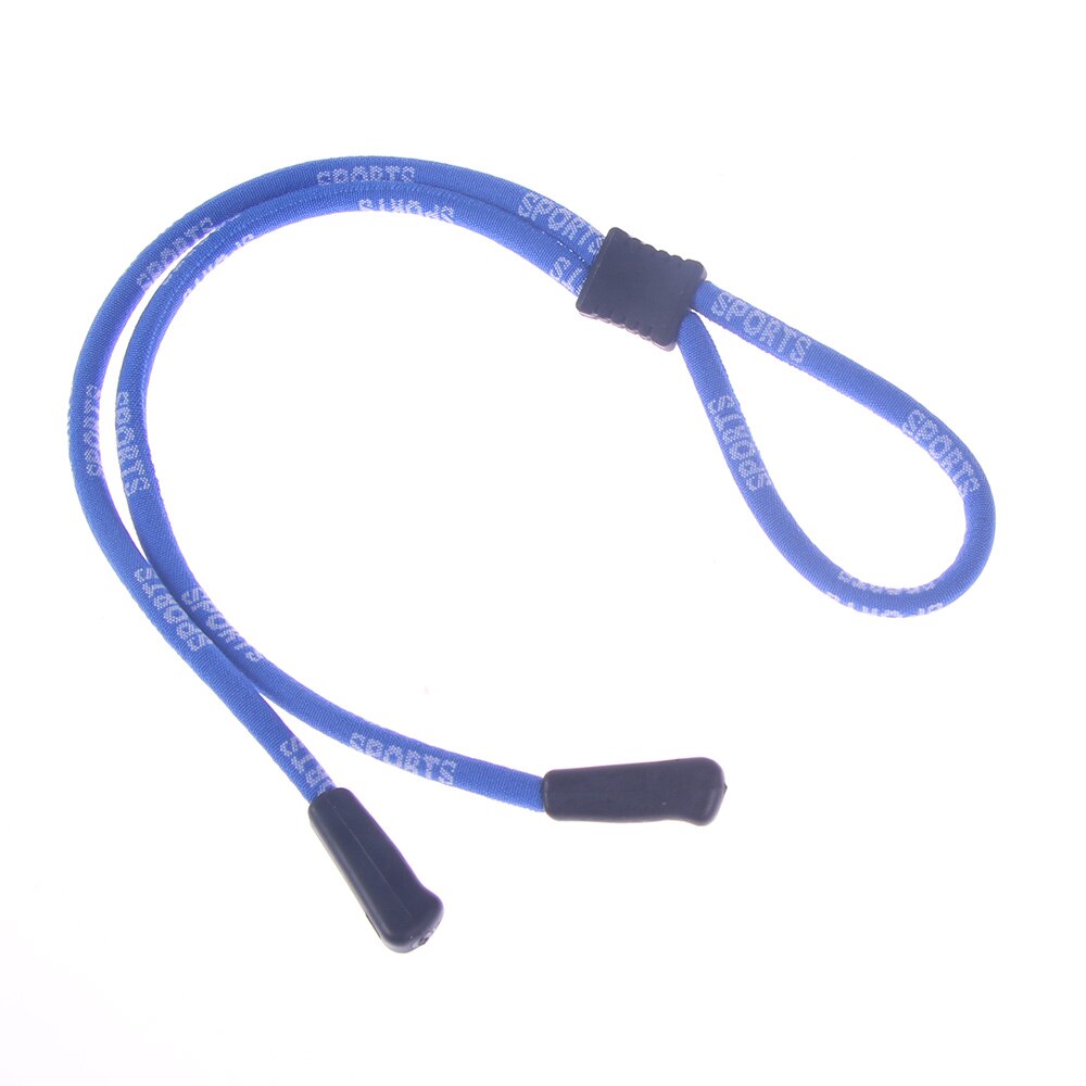 Sport justerbara solglasögon halssnöre rem glasögon glasögon string lanyard: Blå