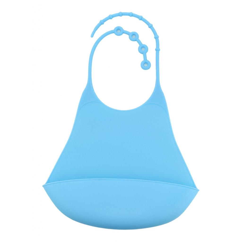 Bavoir en Silicone pour adultes, pour femmes et hommes, protection imperméable pour les repas, avec poche pour attraper des aliments profonds