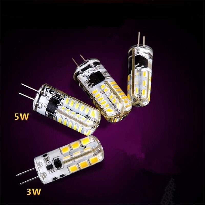Mini lámpara LED COB G4, 3W, 6W, 9W, 12W, CC, CA, 12V, luz LED G4, Ángulo de haz de 360, reemplazo de lámparas halógenas G4, 10 Uds.