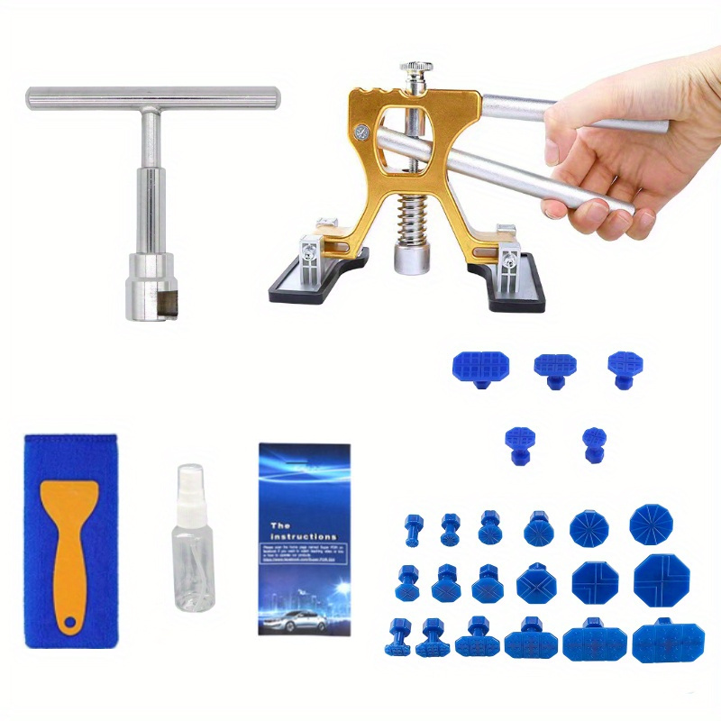 Auto Karosserie Delle Reparatur Bausatz Auto Delle Abzieher Mit golden Delle Abzieher Für Auto Karosserie Delle Entfernung Kleiner Delle Und Tiefe Delle Entfernung: Blau