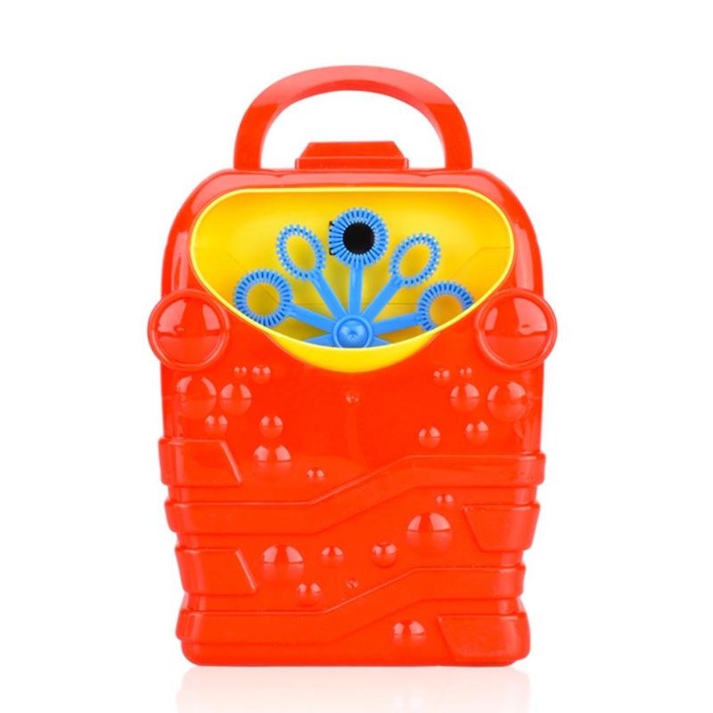 Kinder Elektrische Blase Maschine Maker Spielzeug Kinder Automatische Blase Gebläse Spielzeug Baby Außen Lustige Wasser Spielen Spielzeug Party Dekoration: Rot