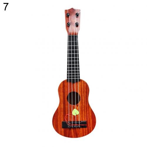 Kind Einfarbig Holz Ukulele Hawaiian Gitarre Griffbrett Saiten Instrument Spielzeug Gitarre Linde Musical Instruments: 7