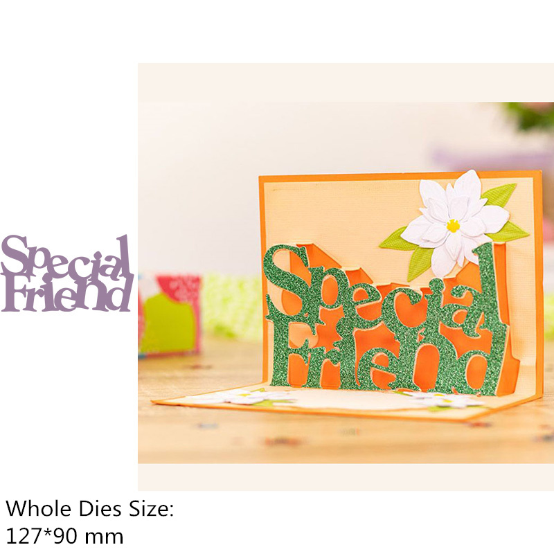 Pop-Up Woord Gelukkige Verjaardag Metalen Stansmessen Voor Scrapbooking En Kaarten Maken Craft Die Cuts: H4142