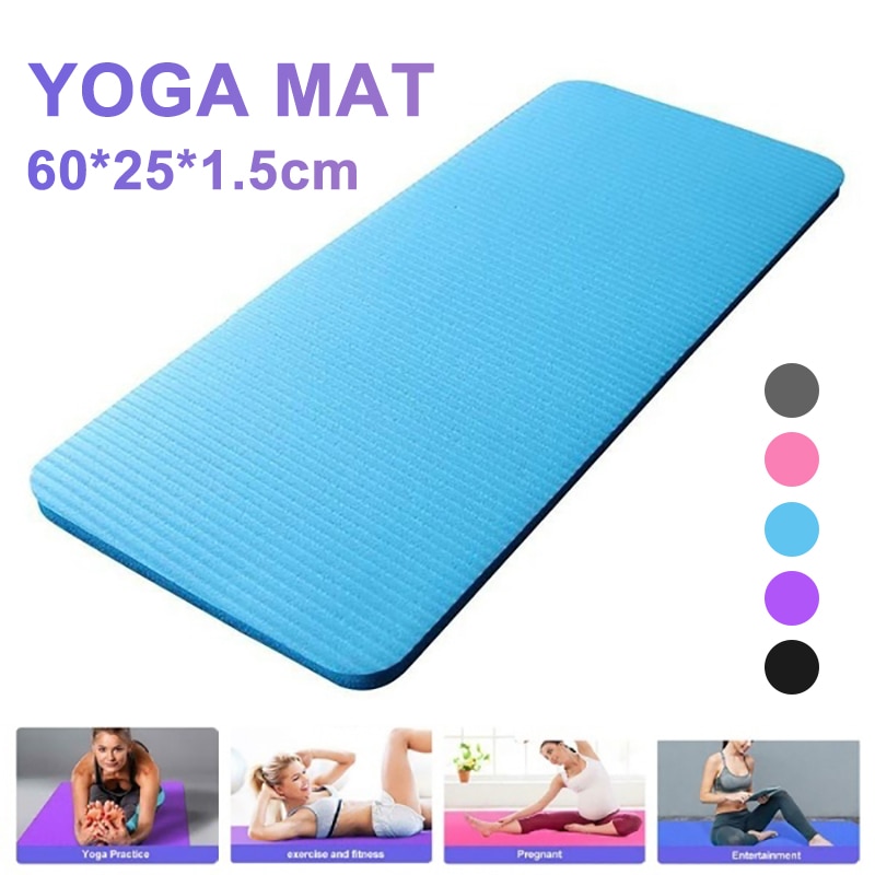 60 x 25 nbr yogamatta halkfri nbr pilates yogamattor hem hälsa träning fitness meditation pad gym träning fitness 5 färger