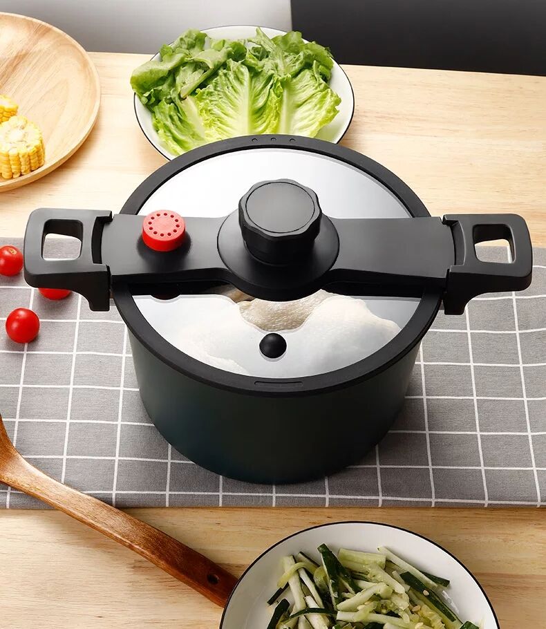 Pressure Cooker 6L Micropressure cooker Soup Pot Stewpot Nonstick Pan Kitchen Cookware Induction Cooker Casserole Cookin g Pot