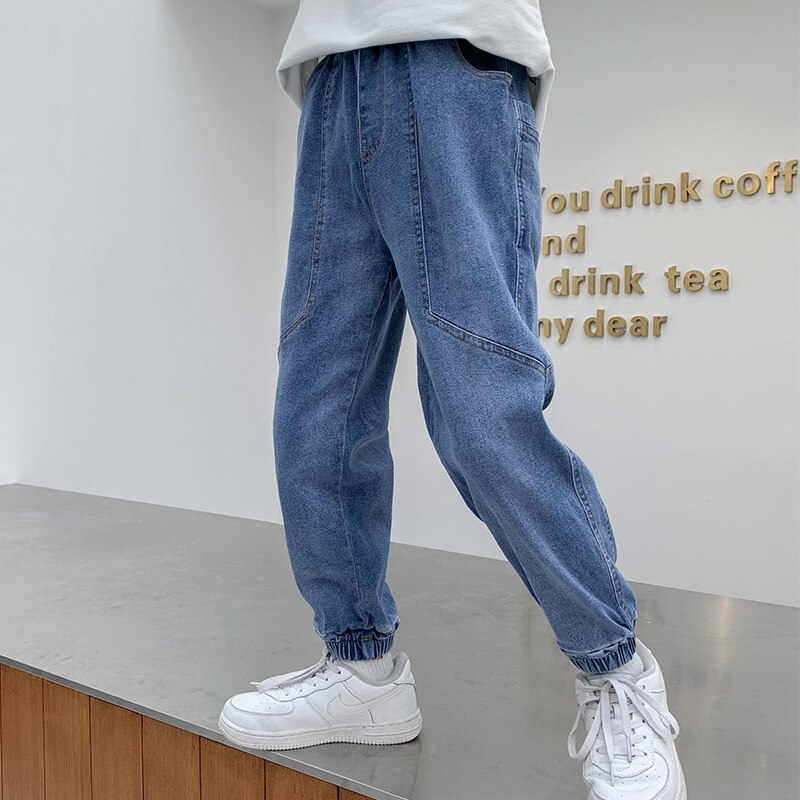 Classique enfants jean pour garçons Denim pantalon Jeans décontractés pantalon garçon vêtements printemps automne survêtement pantalon 5 6 7 8 9 10 11 12 ans