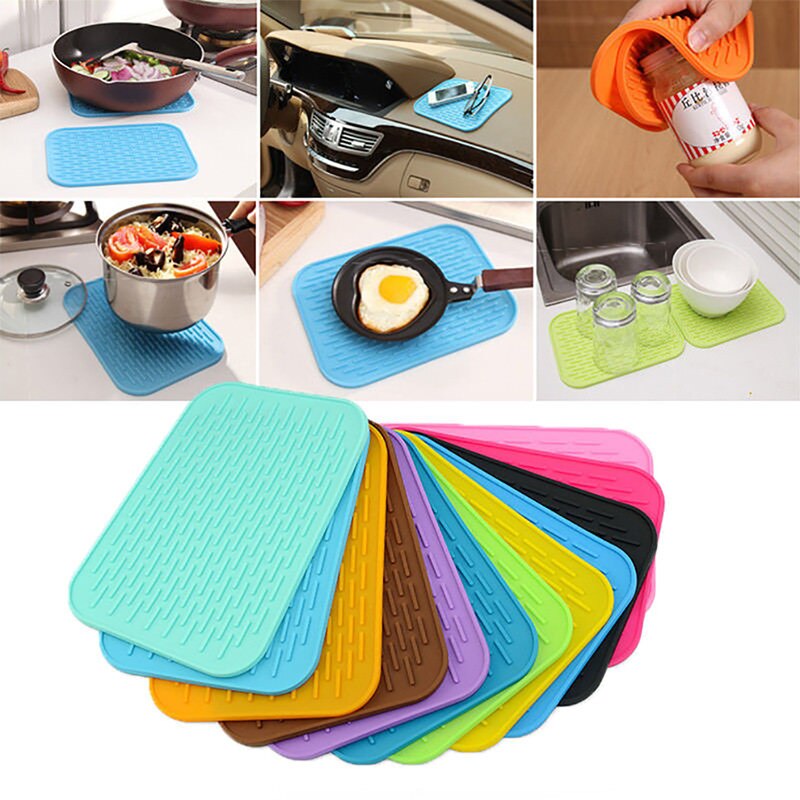 2022 9 Colors Silicone Mat Baking Dish Oven Heat Insulation Pad Bakeware Non-stick Thick Pad Mats Kitchen Accessories